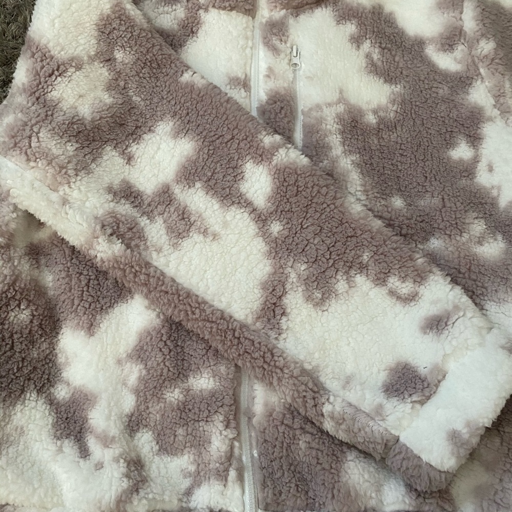 Betsey Johnson Tye Dye Fleece Zip Up - Picture 9 of 13
